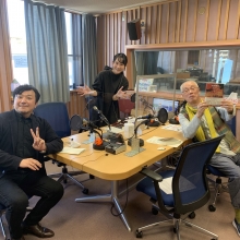 KBS京都ラジオ「妹尾和夫のパラダイスKyoto『京都パラ塾』」生出演の様子