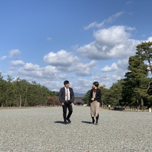 第五回 今村翔吾×澤田瞳子先生【物語る 京の一二〇〇年】取材の様子(京都新聞さん)