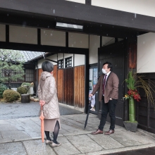 第六回 今村翔吾×澤田瞳子先生【物語る 京の一二〇〇年】取材の様子(京都新聞さん)